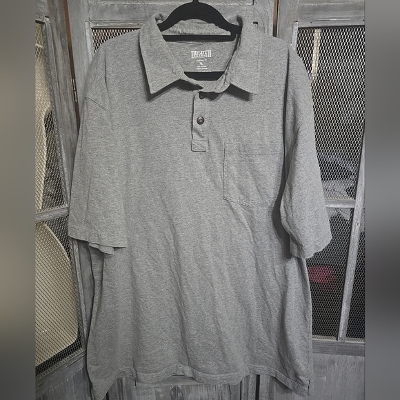 Duluth Trading Co, Men's XL LONGTAIL T, POCKET,100% COTTON, GRAY POLO - Picture 1 of 7